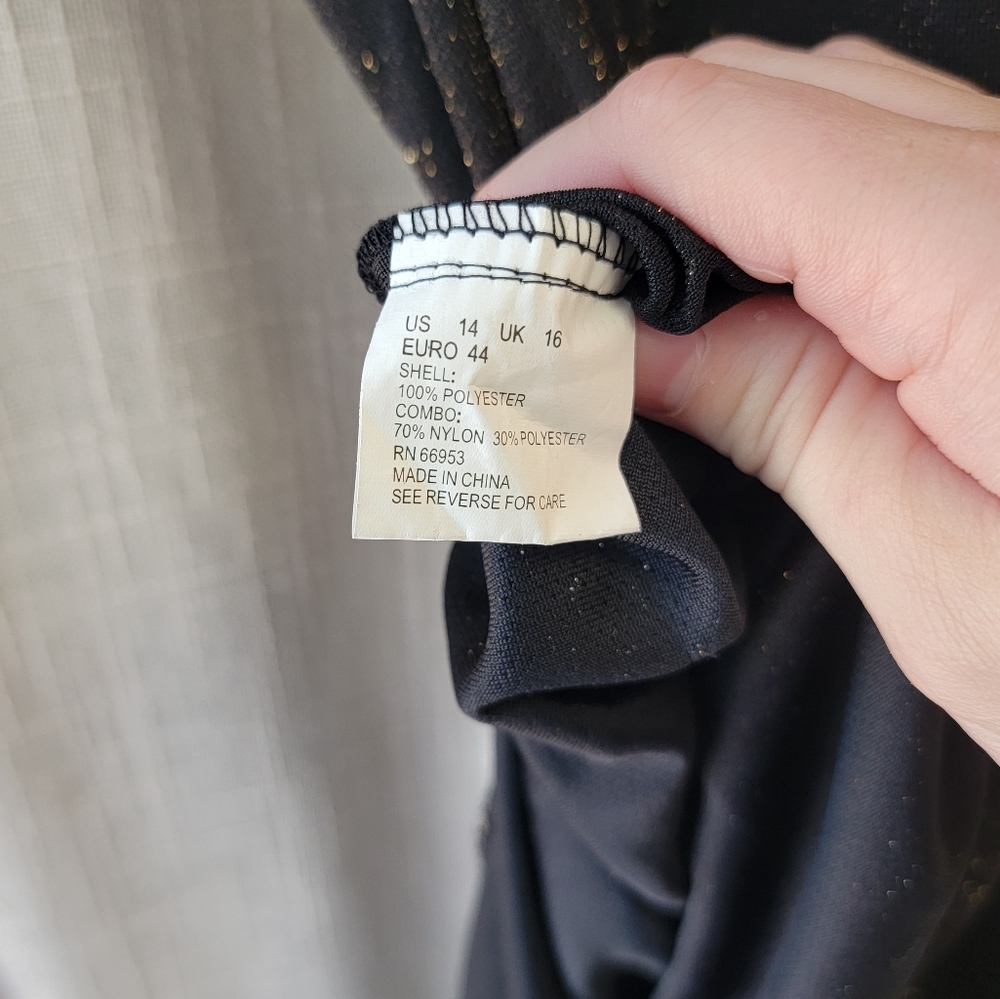 Vintage Reggio‎ Sparkly Prom Dress- size 14 - Picture 8 of 9